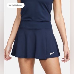 Nike Court Dri-Fit Victory Women’s Flouncy Skirt Navy Small NWOT
